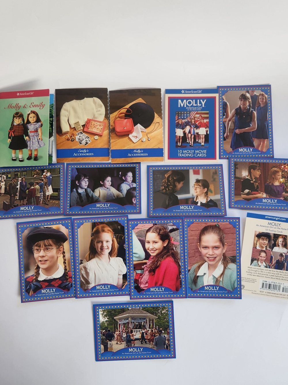 American Girl Molly Trading Cards Retired Set of 12 Retired